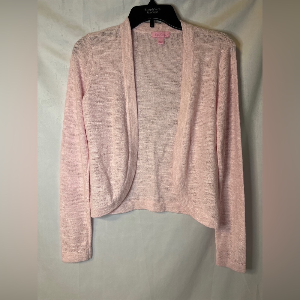 Women’s Small Lily Pulitzer Pink Open Cardigan